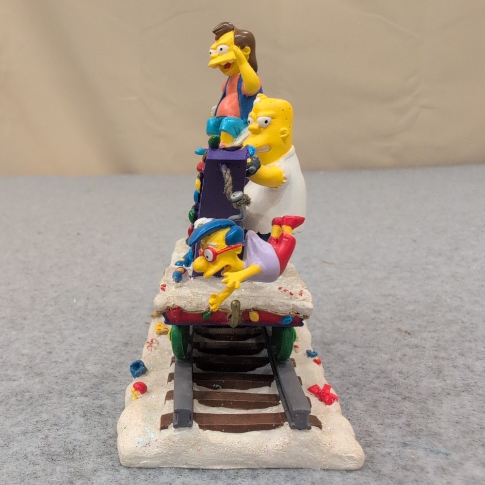 The Simpsons Bully Express Christmas Train Sculpture 2003 Hamilton Collection - Picture 2 of 5